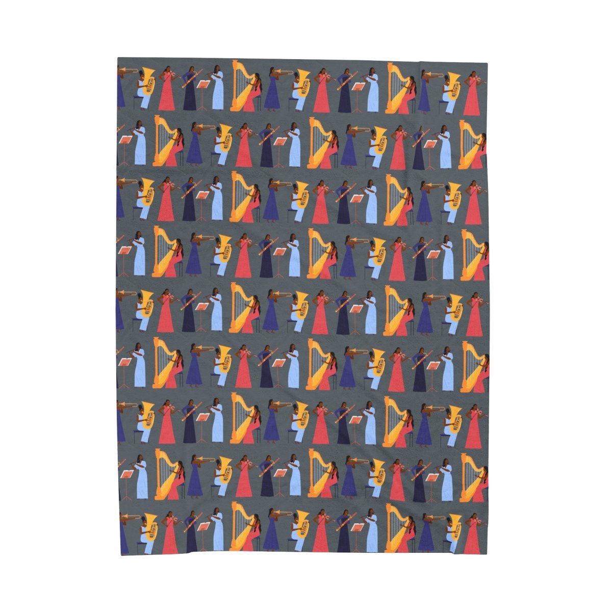 Orchestra Women Blanket - Afrocentric Art by The Trini Gee