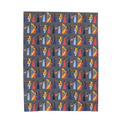 Orchestra Women Blanket - Afrocentric Art by The Trini Gee