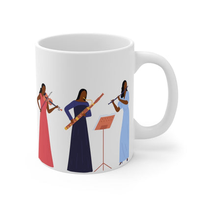Orchestra Women Mug - Afrocentric Art by The Trini Gee