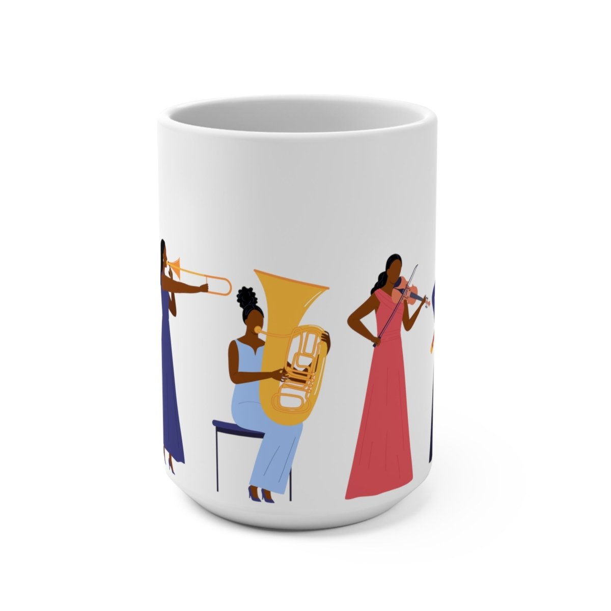 Orchestra Women Mug - Afrocentric Art by The Trini Gee