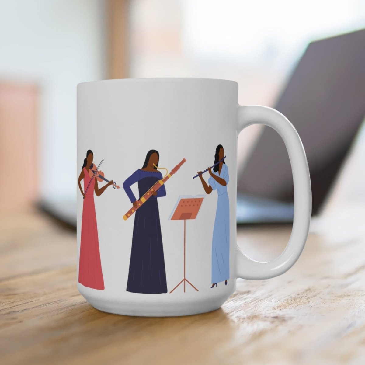 Orchestra Women Mug - Afrocentric Art by The Trini Gee