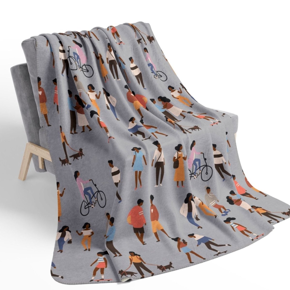 Outdoor People Sherpa Blanket - The Trini Gee