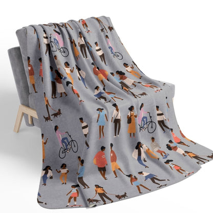 Outdoor People Sherpa Blanket - The Trini Gee