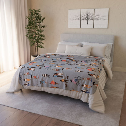 Outdoor People Sherpa Blanket - The Trini Gee