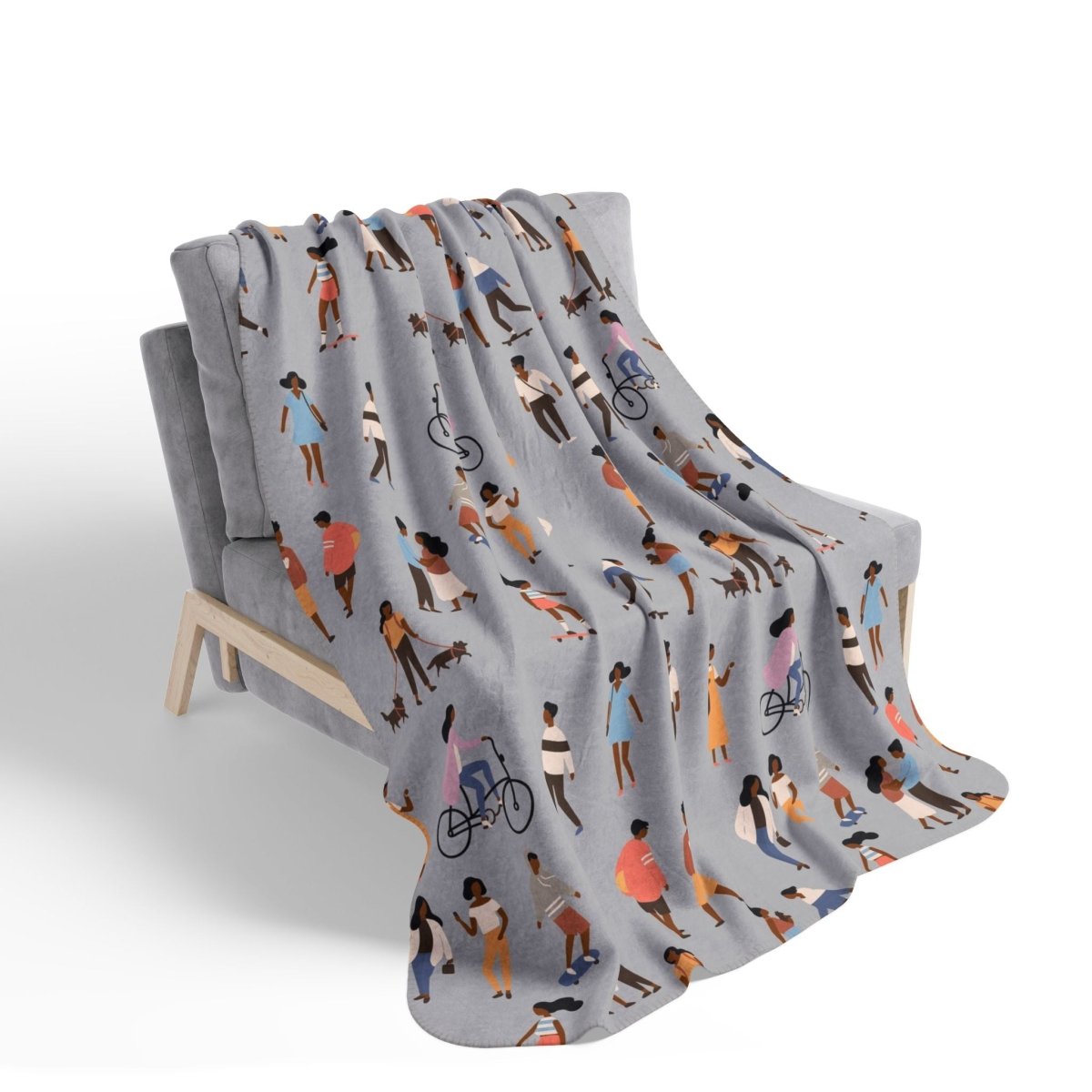 Outdoor People Sherpa Blanket - The Trini Gee