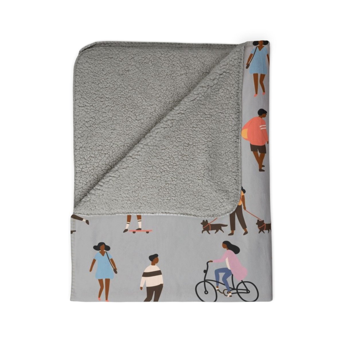 Outdoor People Sherpa Blanket - The Trini Gee