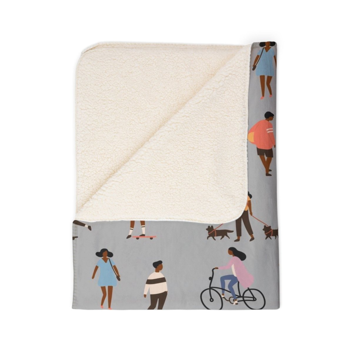 Outdoor People Sherpa Blanket - The Trini Gee