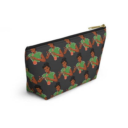 Painting Nails T-bottom Pouch - Afrocentric Art by The Trini Gee