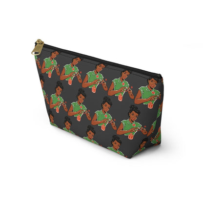 Painting Nails T-bottom Pouch - Afrocentric Art by The Trini Gee