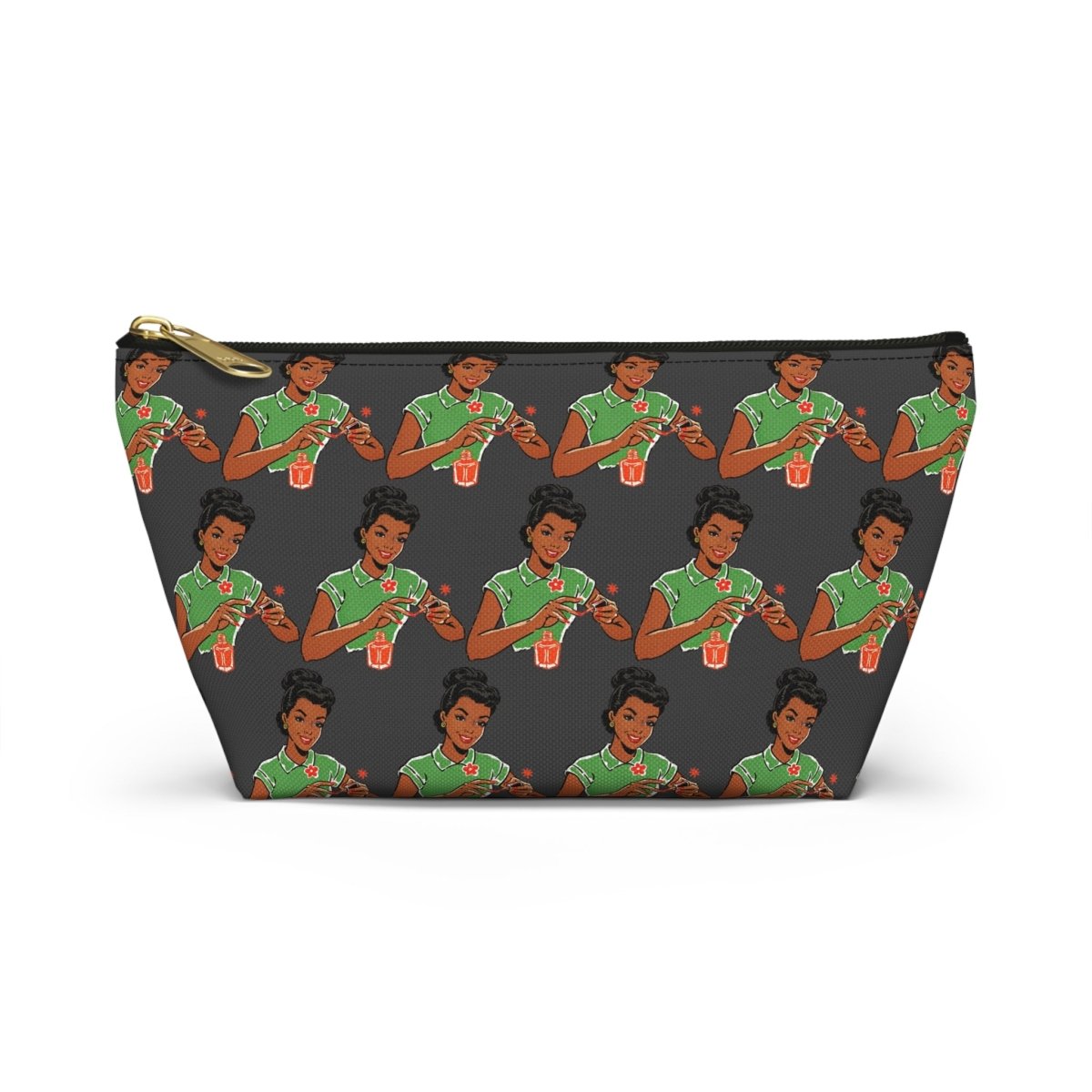 Painting Nails T-bottom Pouch - Afrocentric Art by The Trini Gee
