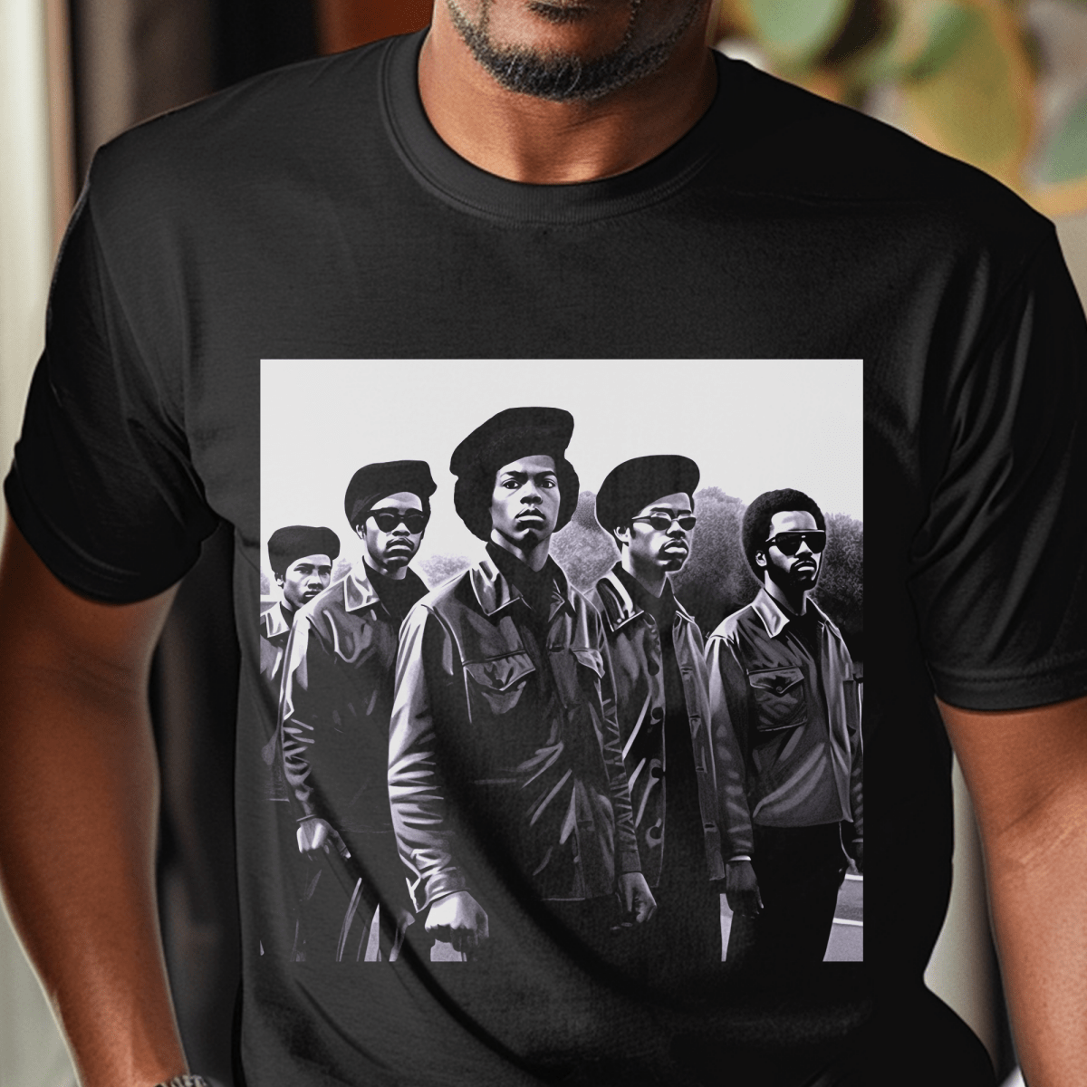 Panther Party Men Shirt - Afrocentric Art by The Trini Gee