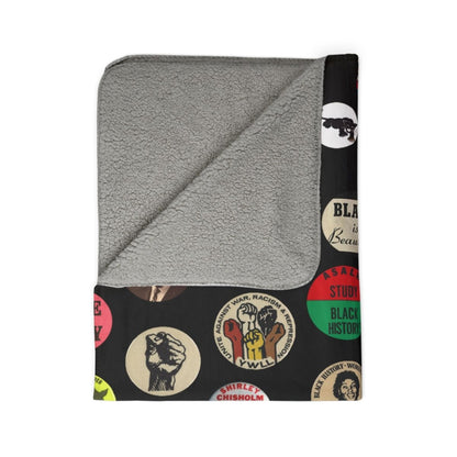 Panther Party Sherpa Blanket - The Trini Gee