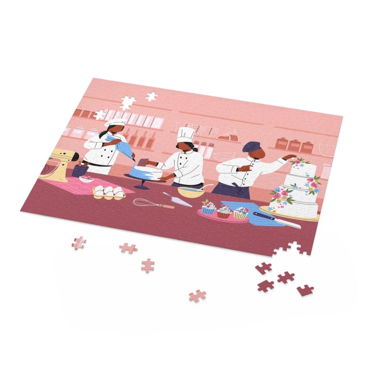 Pastry Bakery Puzzle - Afrocentric Art by The Trini Gee