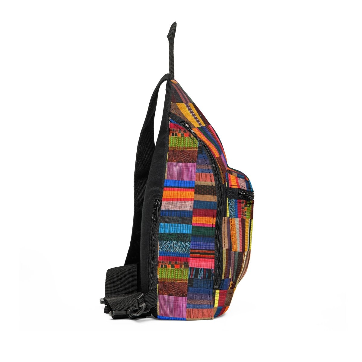 Patchwork Quilt Style Sling Bag - Afrocentric Art by The Trini Gee