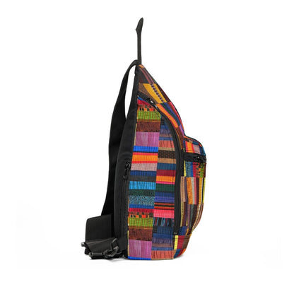 Patchwork Quilt Style Sling Bag - Afrocentric Art by The Trini Gee