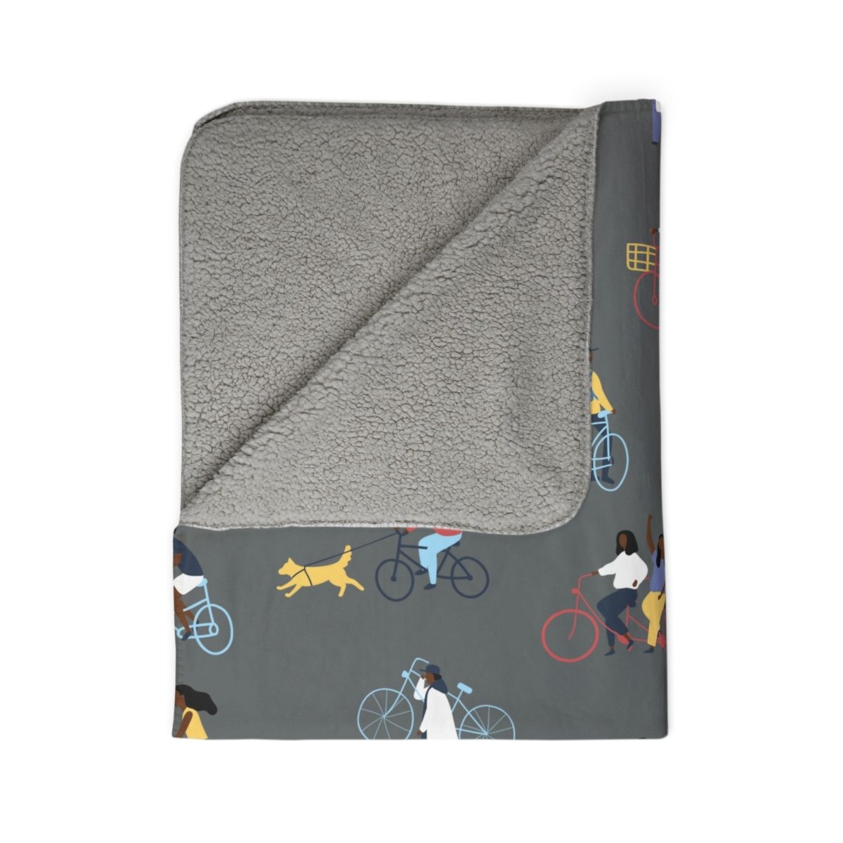 People on Bikes Blanket - The Trini Gee