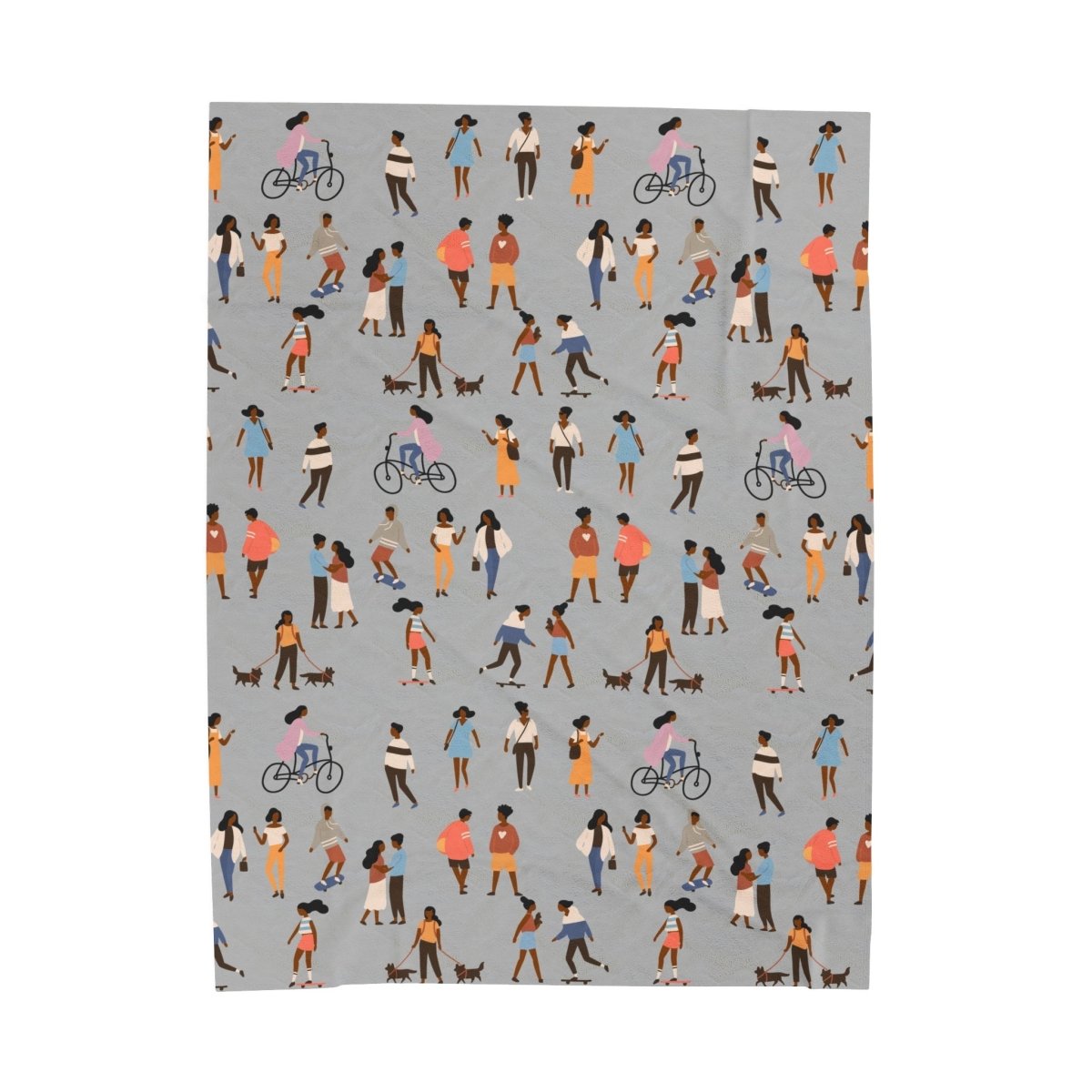 People Outside Blanket - Afrocentric Art by The Trini Gee