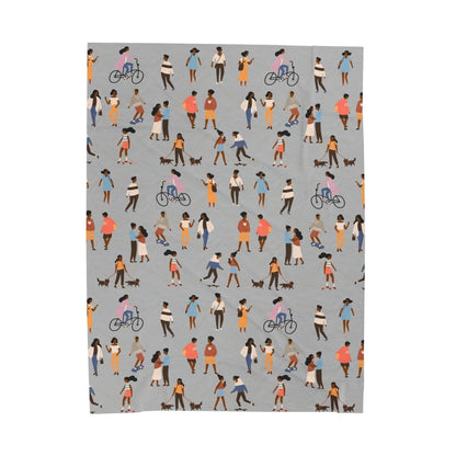 People Outside Blanket - Afrocentric Art by The Trini Gee