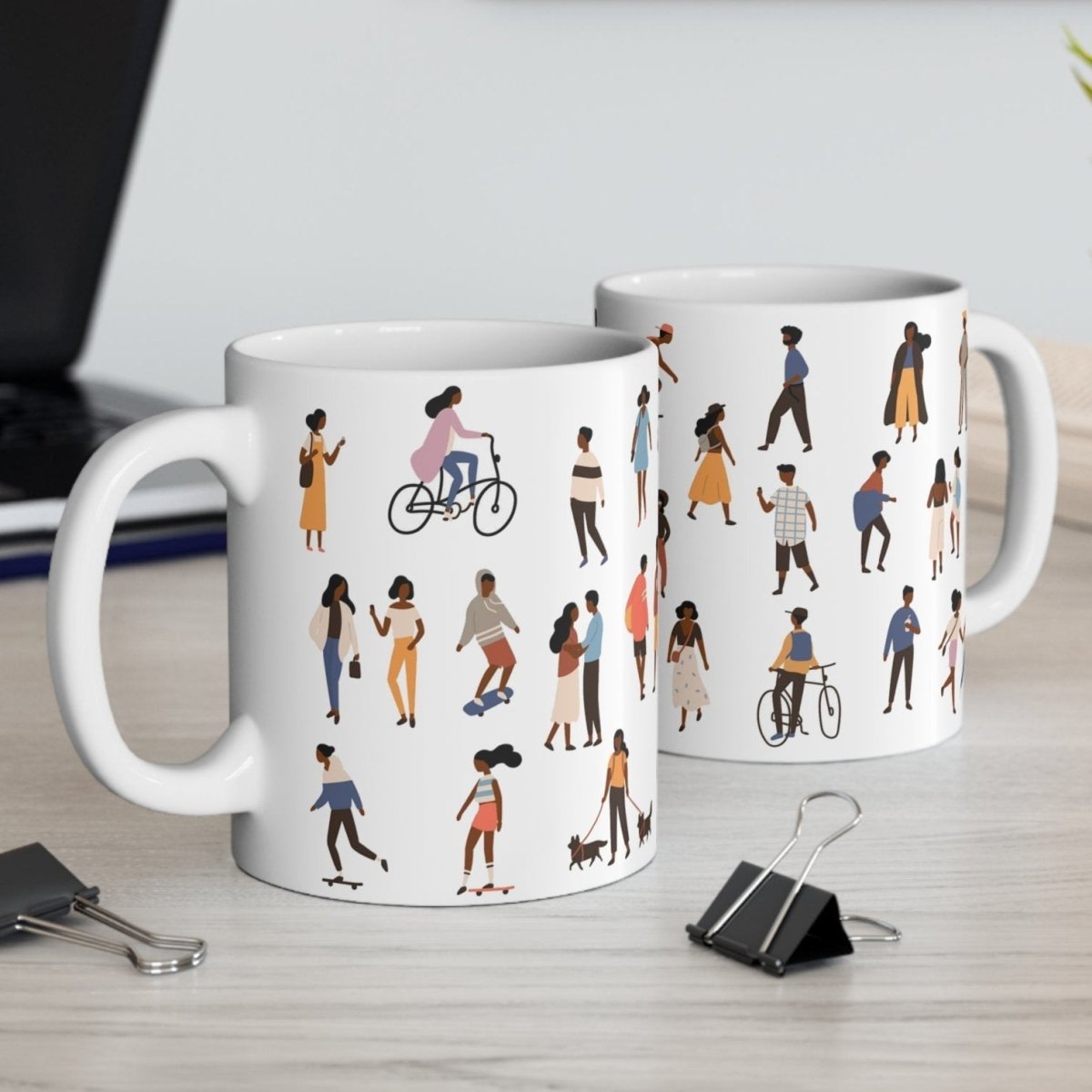 People Outside Mug - Afrocentric Art by The Trini Gee