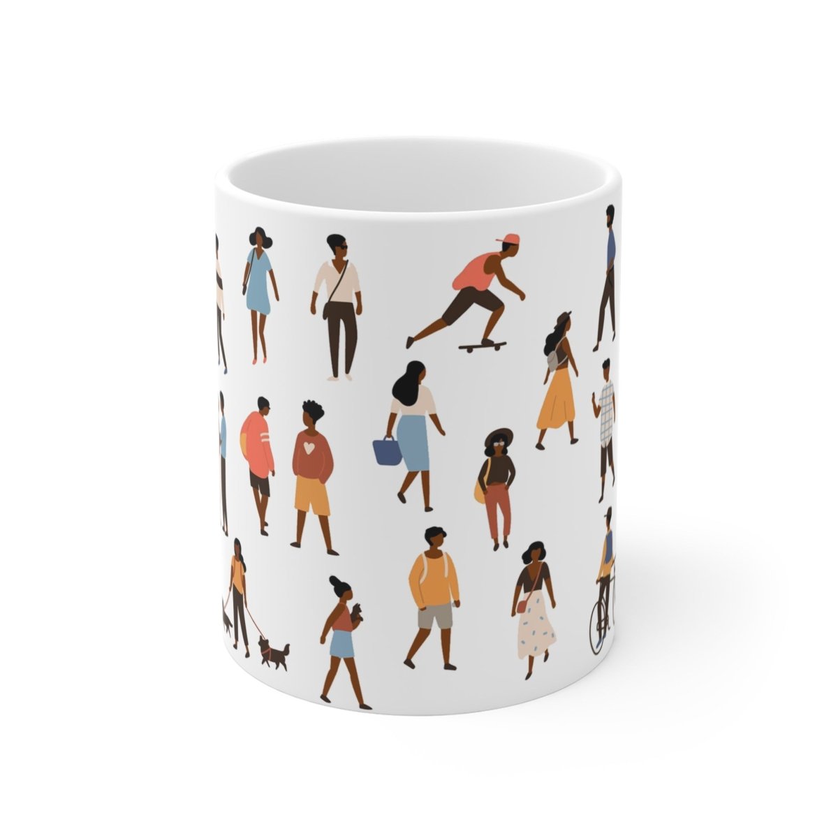 People Outside Mug - Afrocentric Art by The Trini Gee