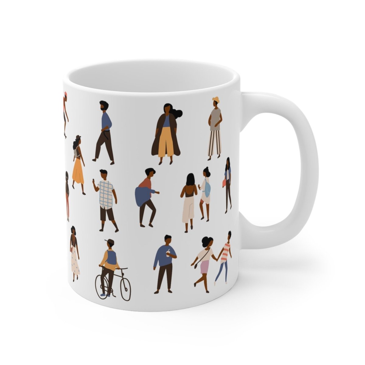 People Outside Mug - Afrocentric Art by The Trini Gee
