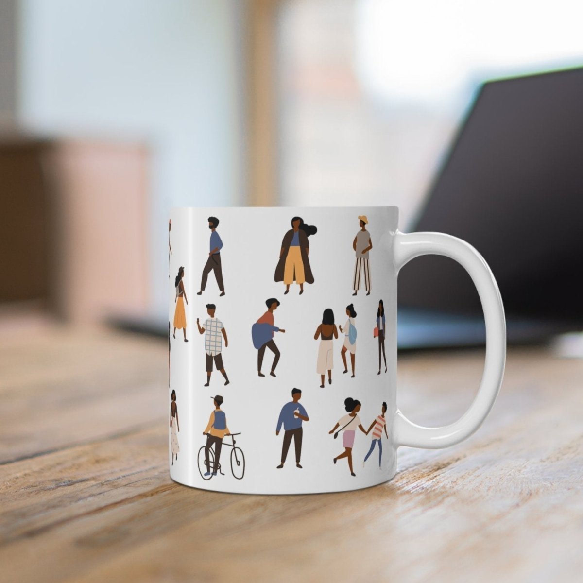 People Outside Mug - Afrocentric Art by The Trini Gee
