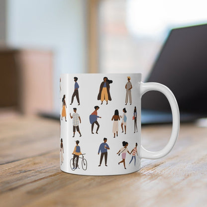 People Outside Mug - Afrocentric Art by The Trini Gee