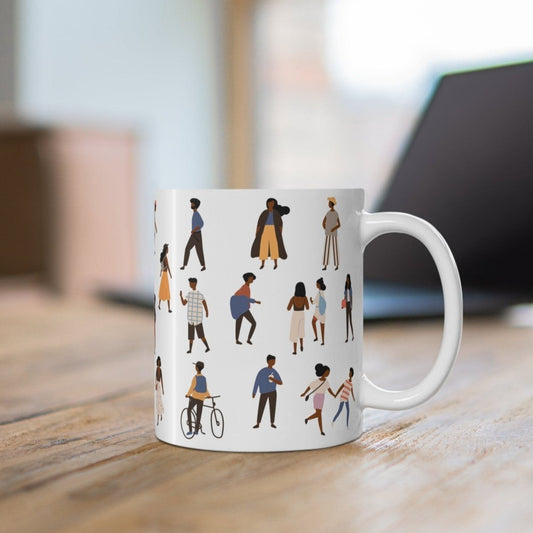 People Outside Mug - Afrocentric Art by The Trini Gee