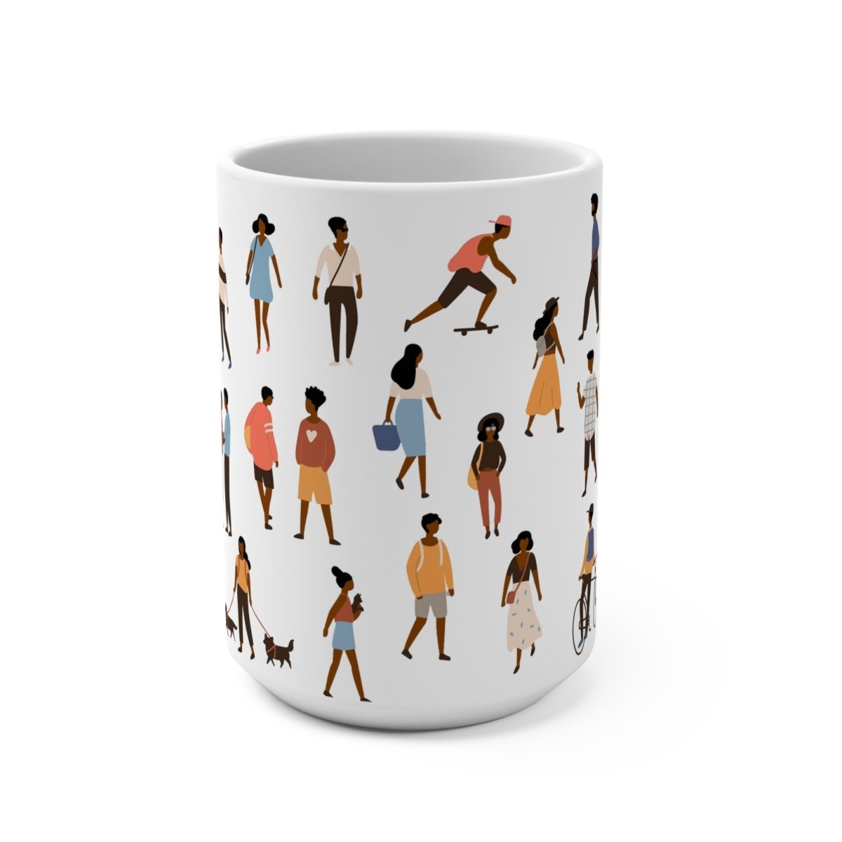 People Outside Mug - Afrocentric Art by The Trini Gee