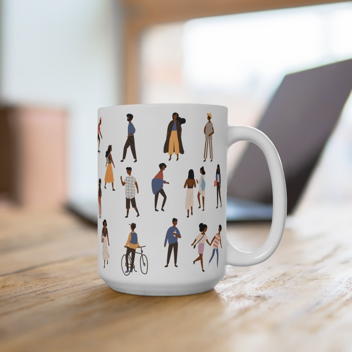 People Outside Mug - Afrocentric Art by The Trini Gee