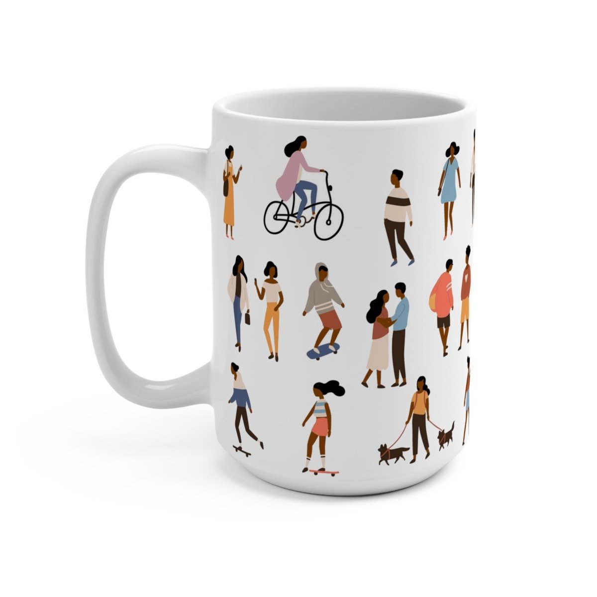 People Outside Mug - Afrocentric Art by The Trini Gee