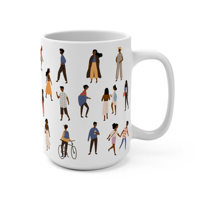 People Outside Mug - Afrocentric Art by The Trini Gee