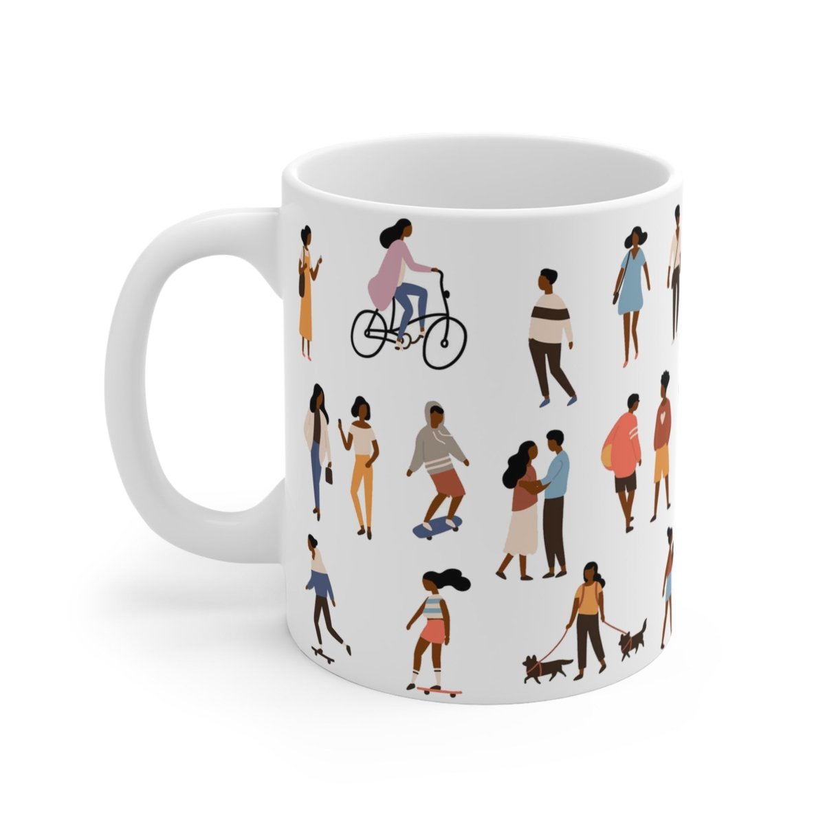 People Outside Mug - Afrocentric Art by The Trini Gee