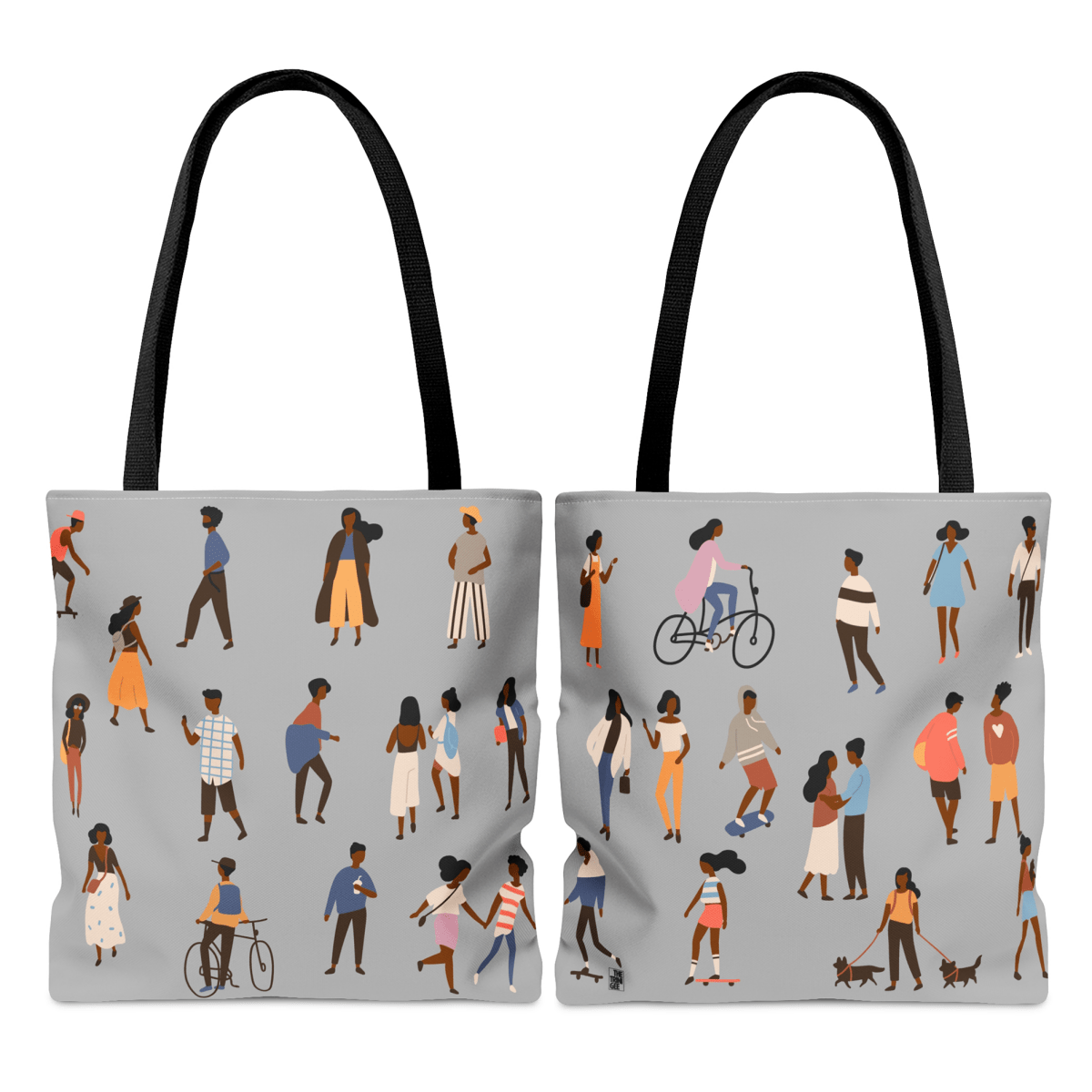 People Outside Tote Bag - Afrocentric Art by The Trini Gee