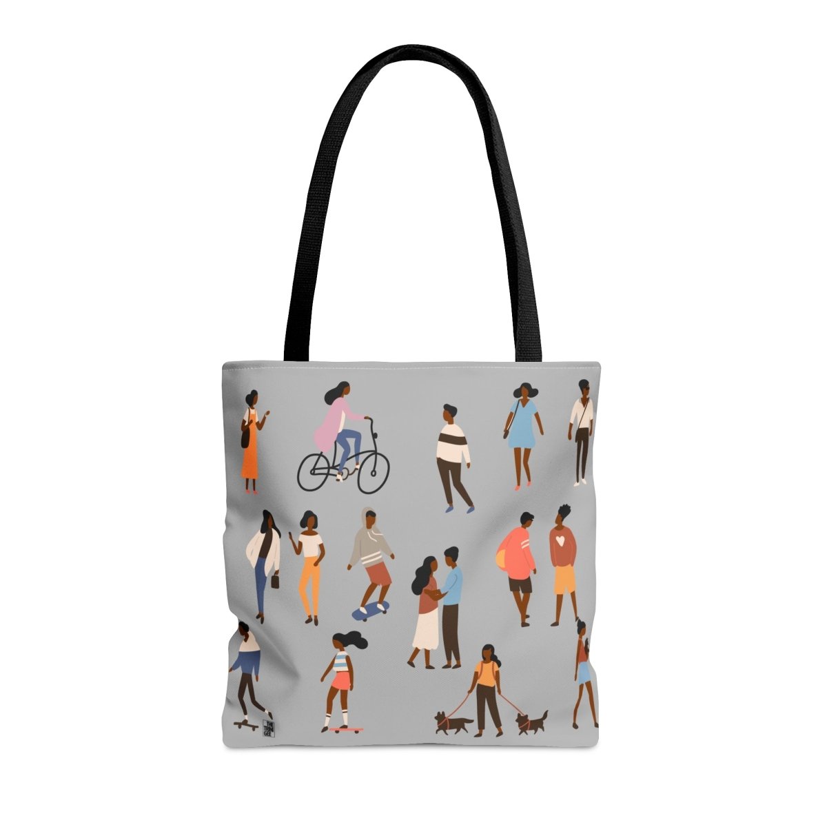People Outside Tote Bag - Afrocentric Art by The Trini Gee