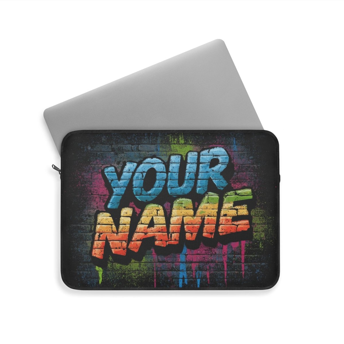 Personalized Graffiti Laptop Sleeve - Afrocentric Art by The Trini Gee