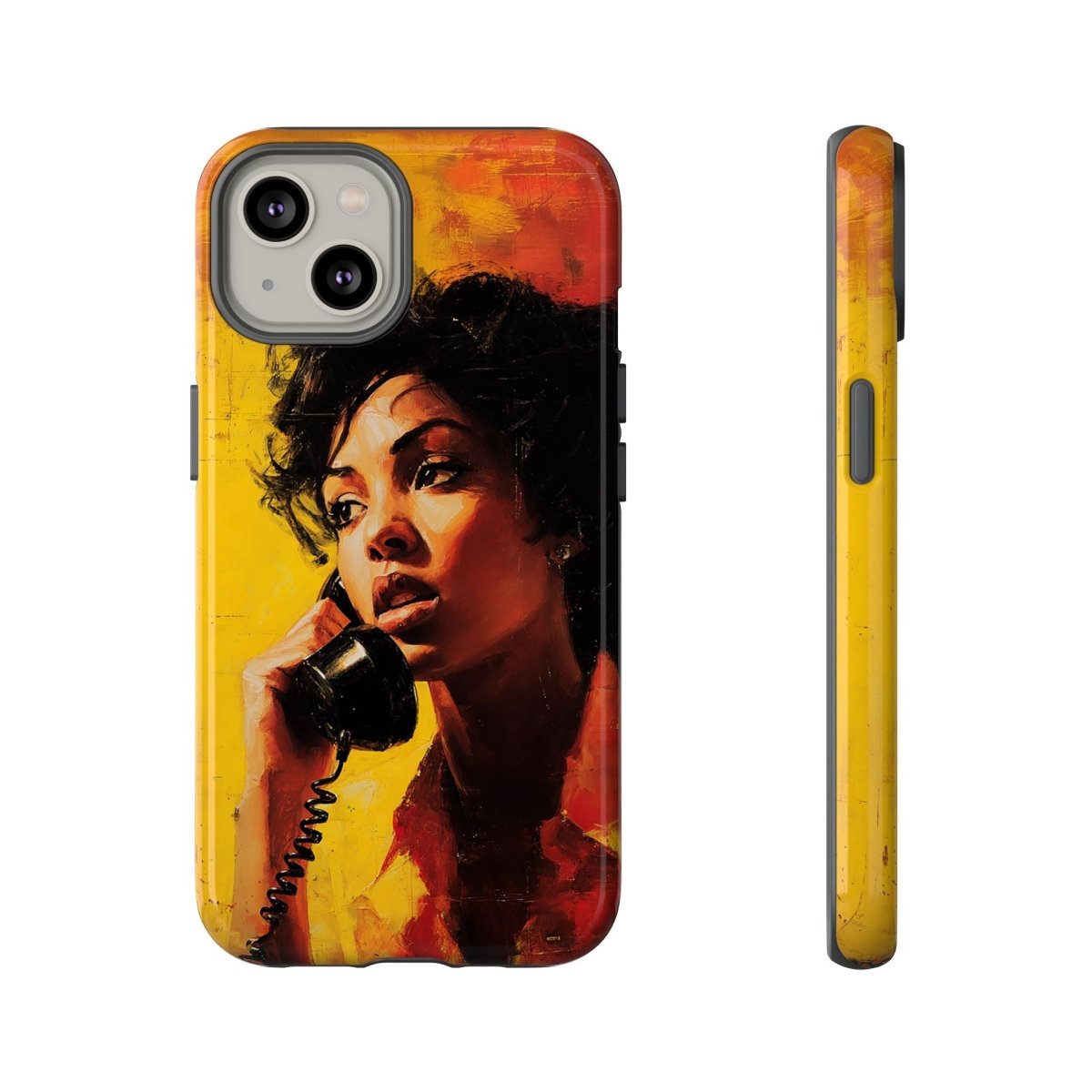 Pick Up the Phone Case - Afrocentric Art by The Trini Gee