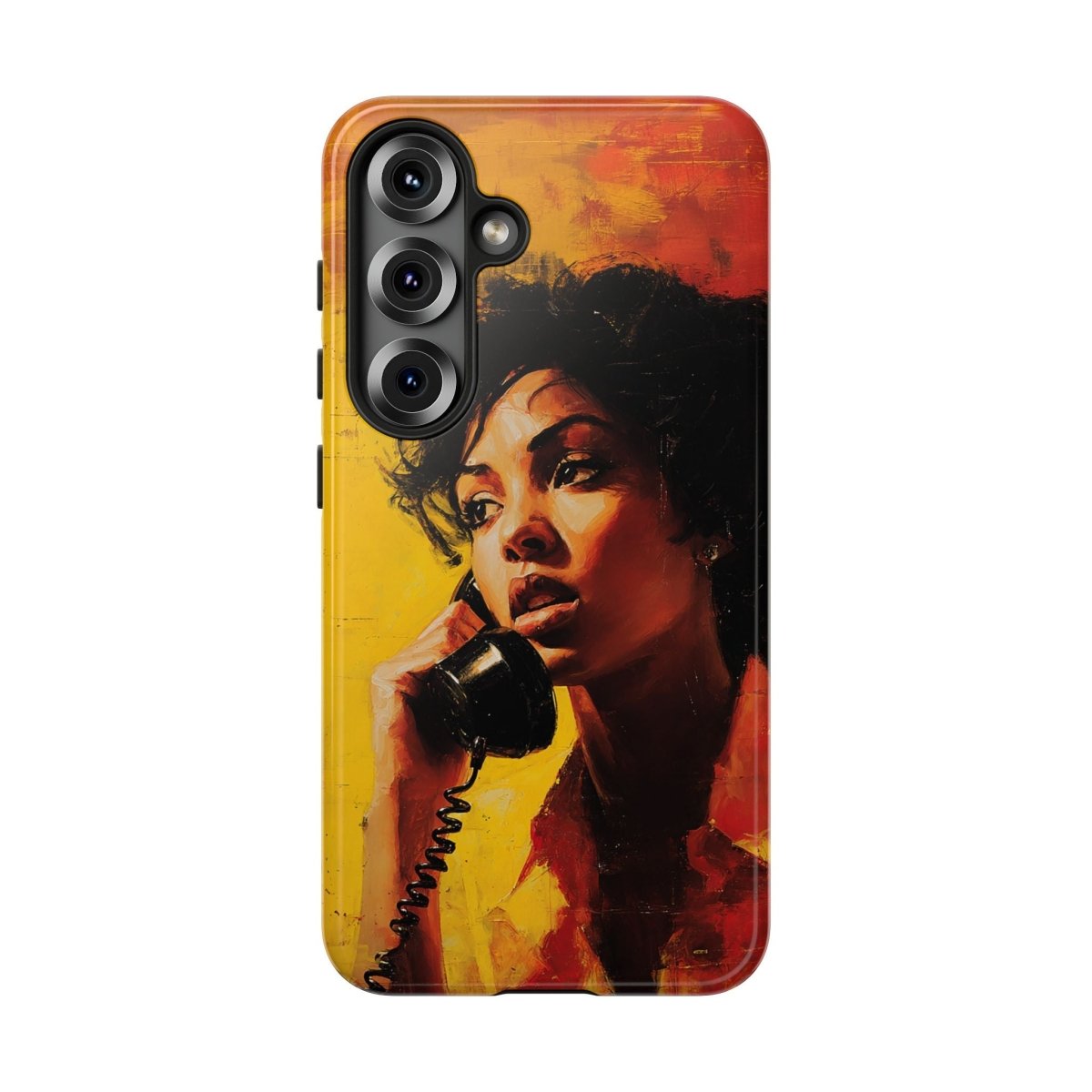 Pick Up the Phone Case - Afrocentric Art by The Trini Gee
