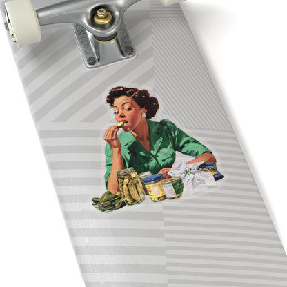 Pickle Bite Sticker - Afrocentric Art by The Trini Gee