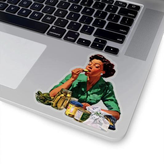 Pickle Bite Sticker - Afrocentric Art by The Trini Gee