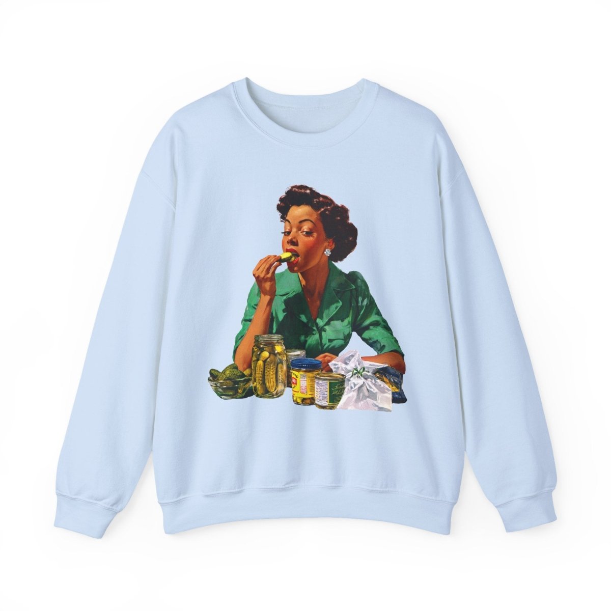Pickle Bite Sweatshirt - Afrocentric Art by The Trini Gee