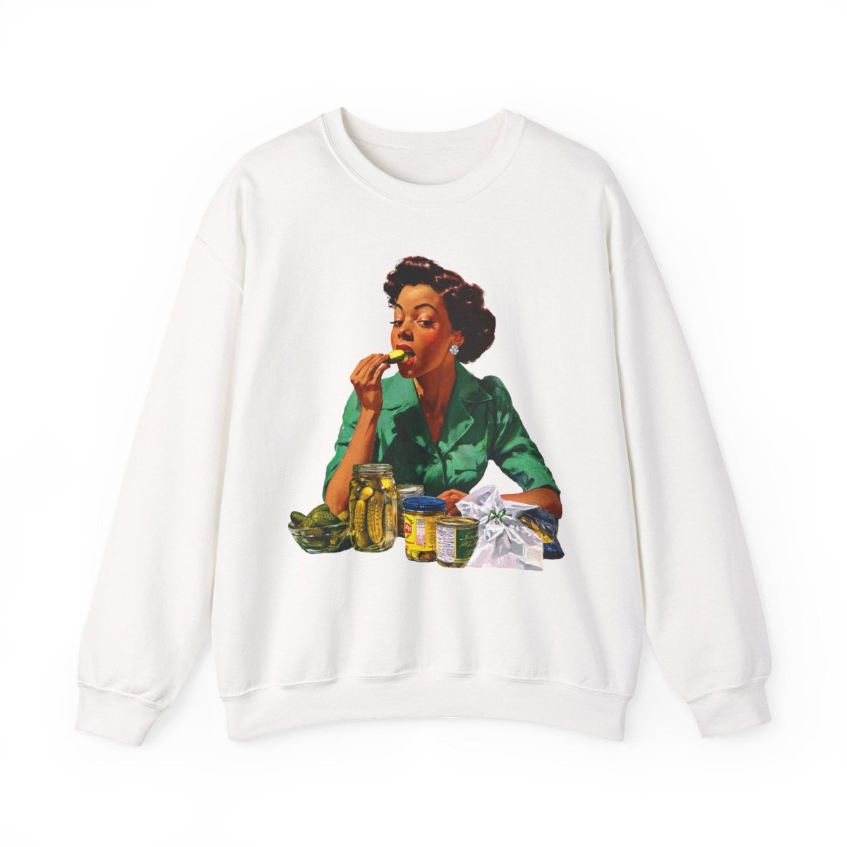 Pickle Bite Sweatshirt - Afrocentric Art by The Trini Gee