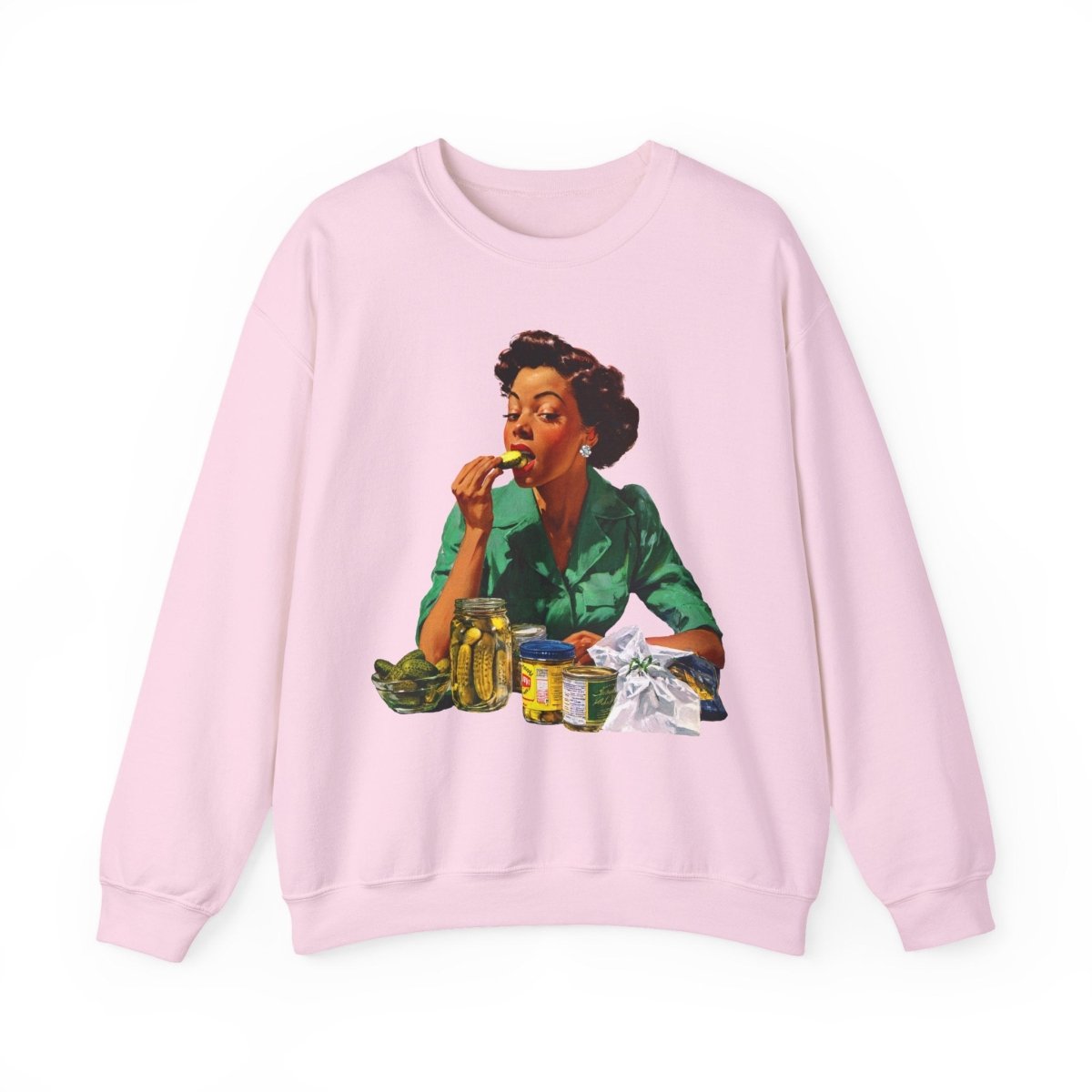 Pickle Bite Sweatshirt - Afrocentric Art by The Trini Gee