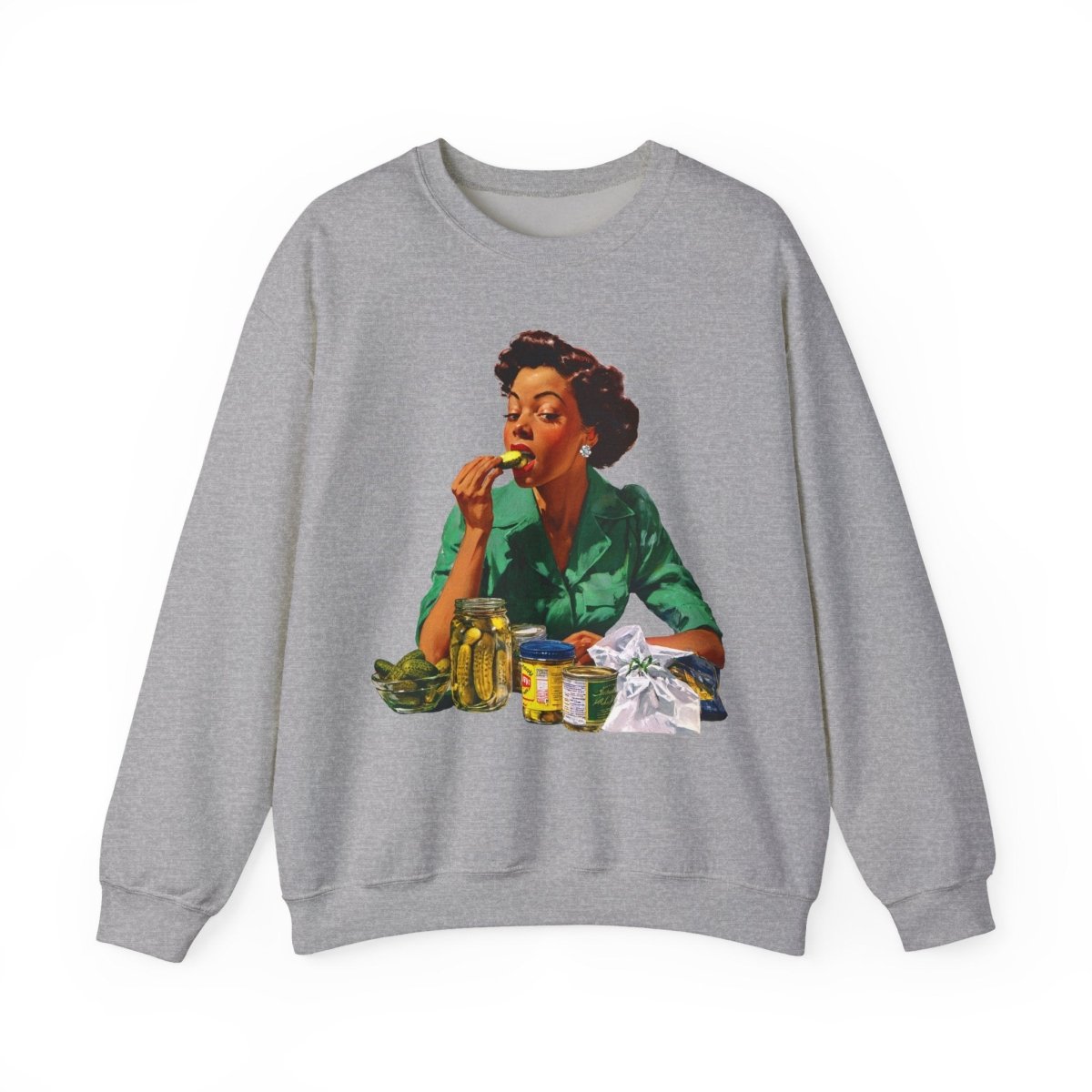 Pickle Bite Sweatshirt - Afrocentric Art by The Trini Gee