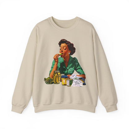 Pickle Bite Sweatshirt - Afrocentric Art by The Trini Gee