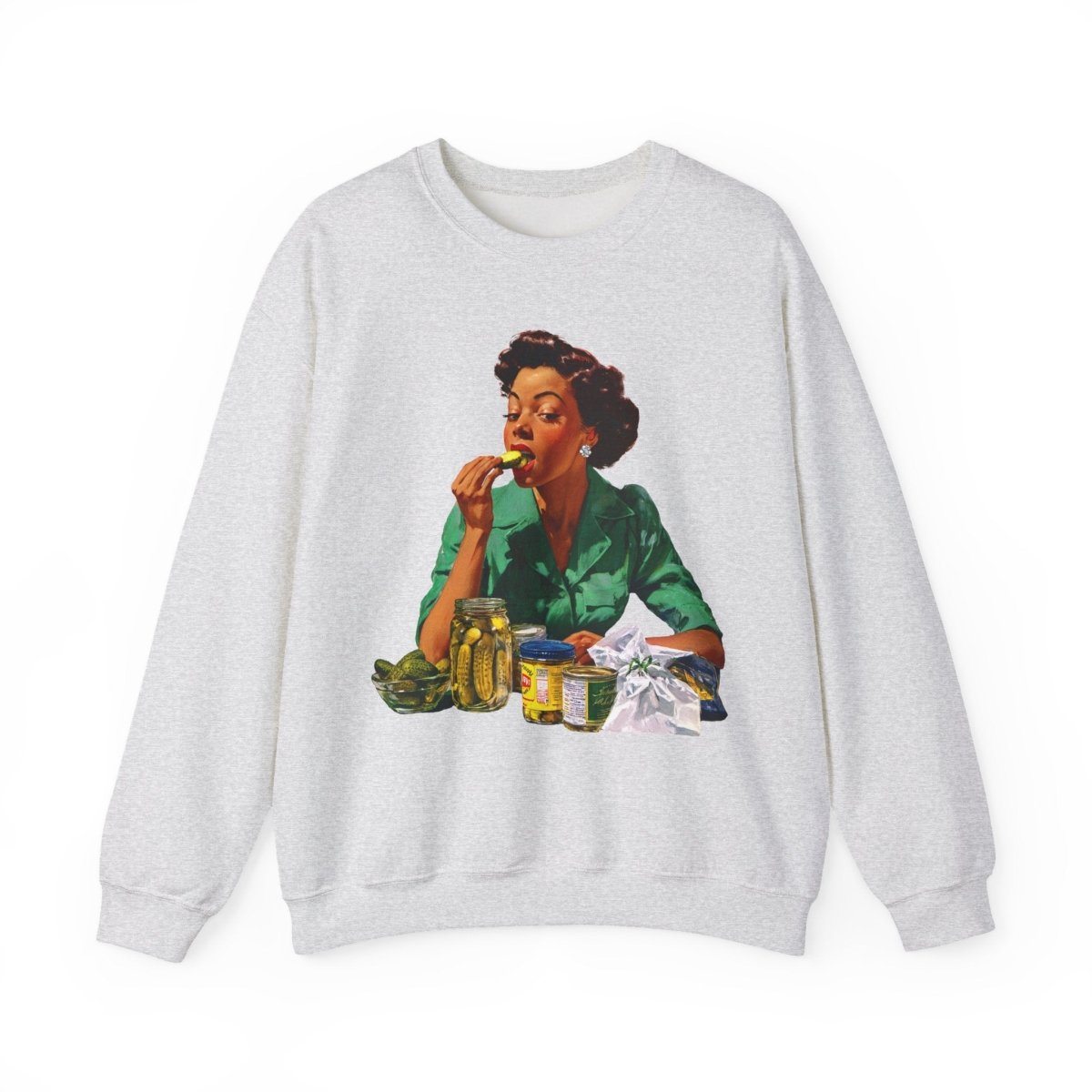 Pickle Bite Sweatshirt - Afrocentric Art by The Trini Gee