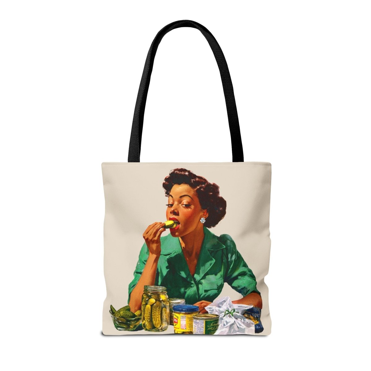 Pickle Lover Tote Bag - Afrocentric Art by The Trini Gee