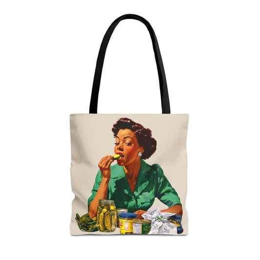 Pickle Lover Tote Bag - Afrocentric Art by The Trini Gee