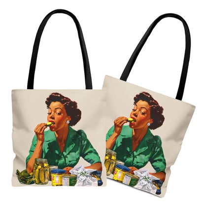 Pickle Lover Tote Bag - Afrocentric Art by The Trini Gee