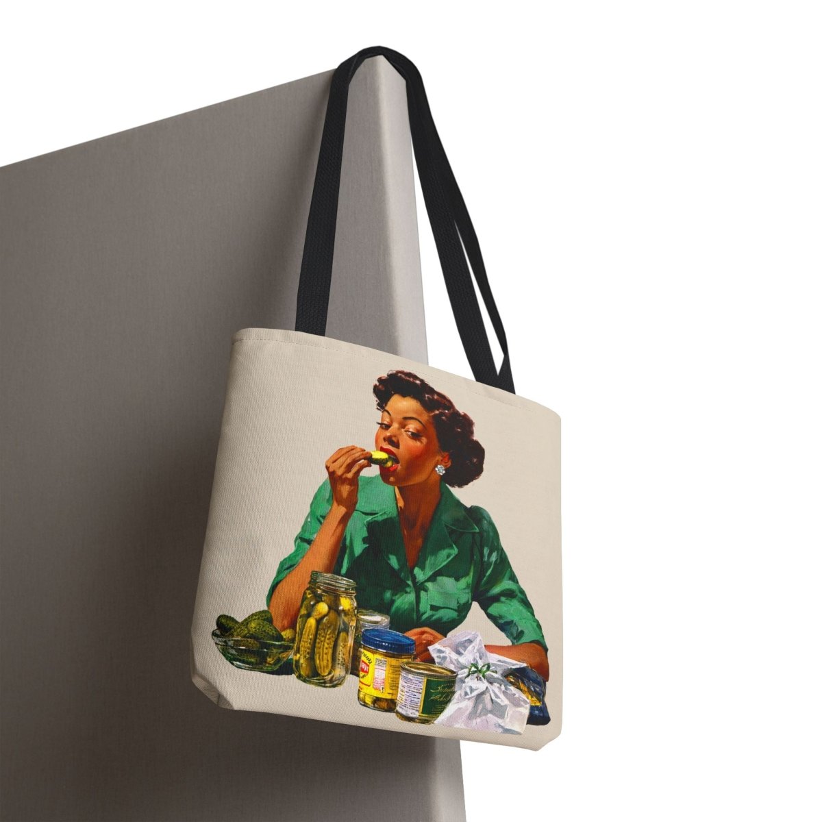Pickle Lover Tote Bag - Afrocentric Art by The Trini Gee